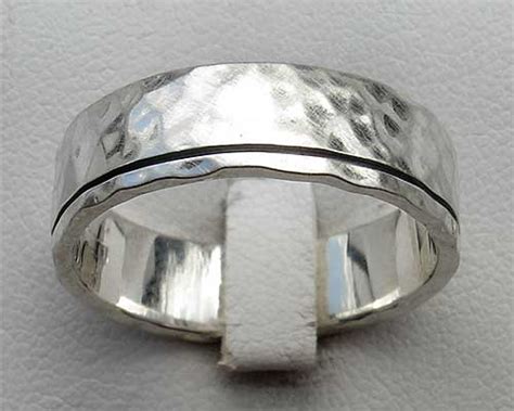 Narrow Etched Sterling Silver Ring Love2have In The Uk