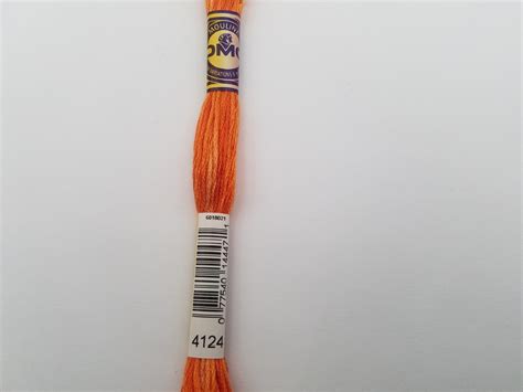 Mouliné Variation DMC n 4124 orange foncé ombré Les Fils Fil