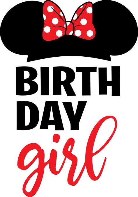 Minnie Birthday Girl Svg Disney Svg Disney Castle Svg Mic Inspire