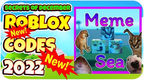 New Codes Update Meme Sea By Meme Sea Group Roblox Game All