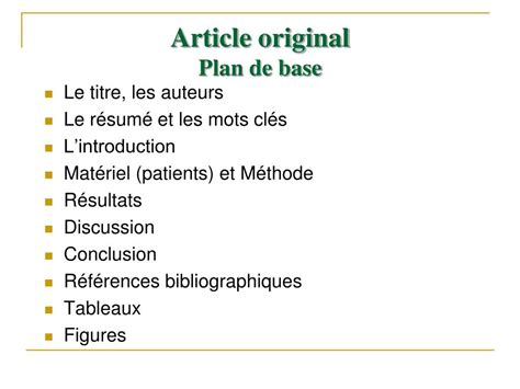 Ppt Comment Crire Un Article Scientifique Powerpoint Presentation