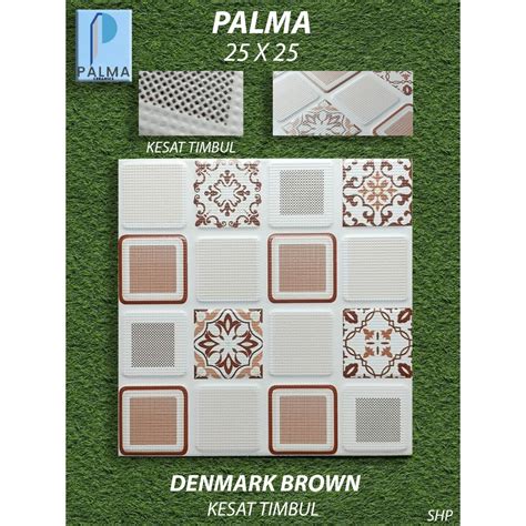 Jual Keramik Lantai Kamar Mandi X Palma Denmark Brown Pekanbaru