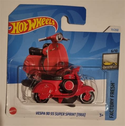 Hot Wheels Vespa SS Super Sprint Red Etsy