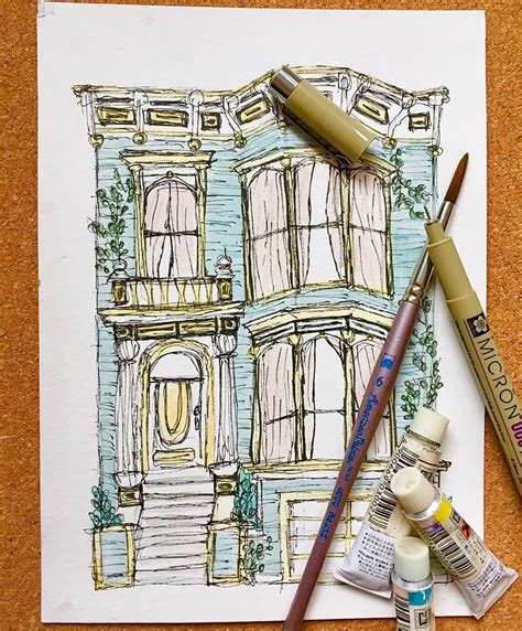 Watercolor House Paintings That Will Inspire You Beautiful Dawn