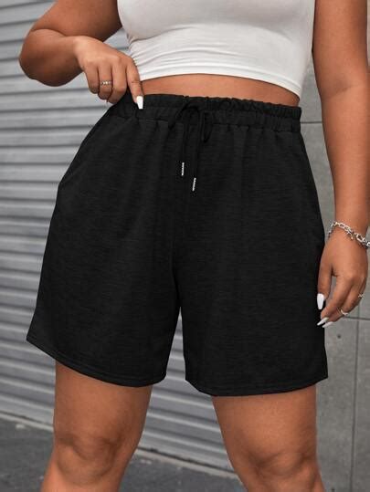 Plus Size Shorts Shop Plus Size Shorts Online Shein Uk