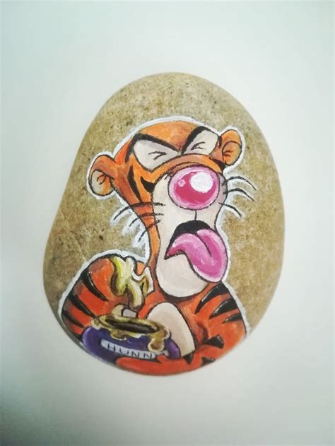 Tigger Saarsteine HappystonesWND Steine Bemalen Steine Steinmalerei