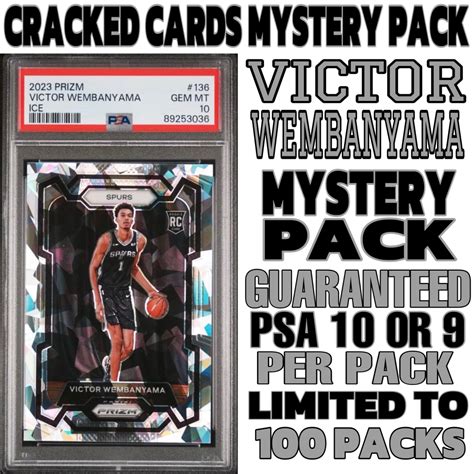 Cracked Cards Victor Wembanyama Rookie Psa Mystery Box Edition 1