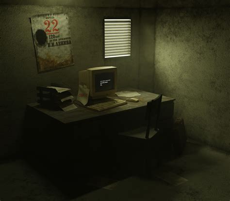 ArtStation - An old office.
