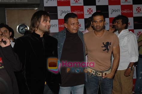 Mimoh Chakraborty Mithun Chakraborty And Sunil Shetty At Jimmy