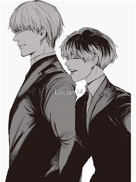 "Kishou Arima and Sasaki Haise" Sticker for Sale by whatsername2014 ...