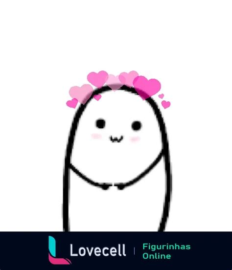 Figurinha Bonequinho Fofo Cora Es Rosa Amor Para Whatsapp