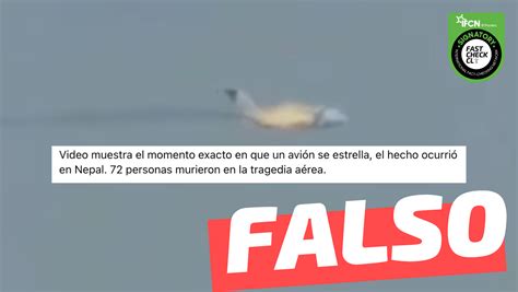 Video Muestra El Momento Exacto En Que Un Avión Se Estrella El Hecho Ocurrió En Nepal Falso