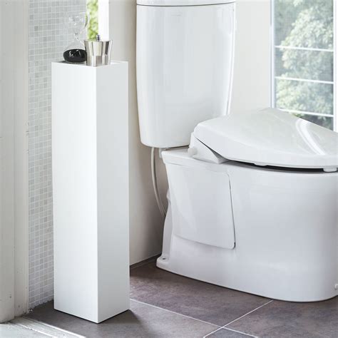 Slimline Bathroom Storage Unit Tower White