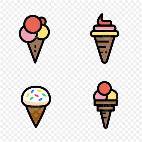 Gambar Es Krim Warna Es Krim Warna Warni Musim Panas H5 Barang Dingin