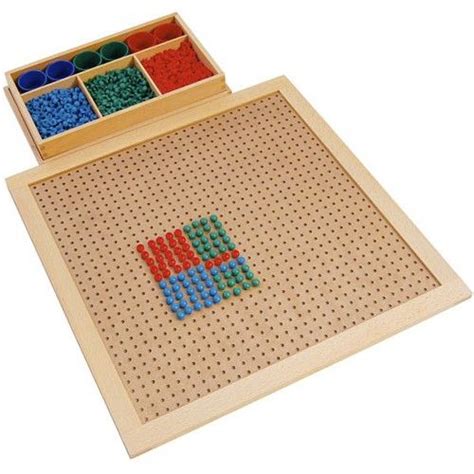 Tabla De Madera Perforada Grande Con Clavijas Montessori Tablas De