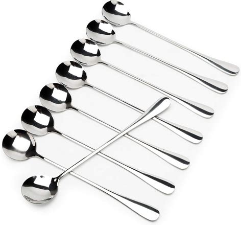 Long Handled Ice Tea Spoon Cocktail Stir Spoons Stainless