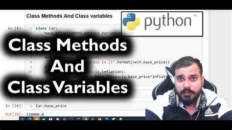 Class Variables And Class Methods In Python Youtube