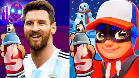 Subway Surfers Subway City Xmas 2022 Super Runner Jake Vs Lionel Messi