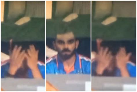 Icc Cricket World Cup 2023 Watch Virat Kohlis Frustration After