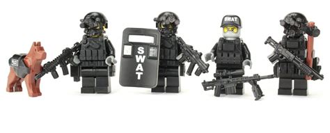 Battle Brick Police Swat Team Collectible Custom Minifigures Buy Online In Bahamas At Desertcart