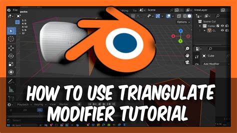 How To Use Triangulate Modifier In Blender Tutorial Youtube