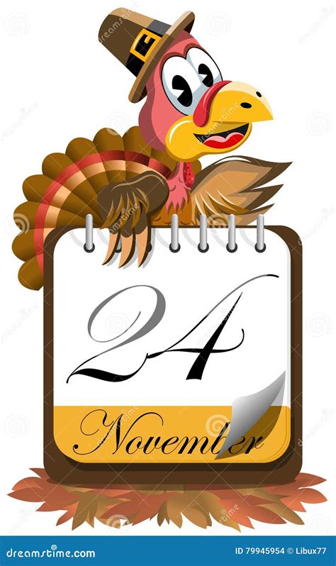 Thanksgiving Calendar Clipart