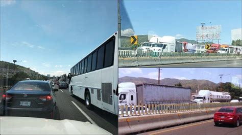 Caos En La M Xico Pachuca Transportistas Bloquean La Autopista