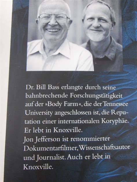 Bill Bass Der Knochenleser Simone Derichsweiler