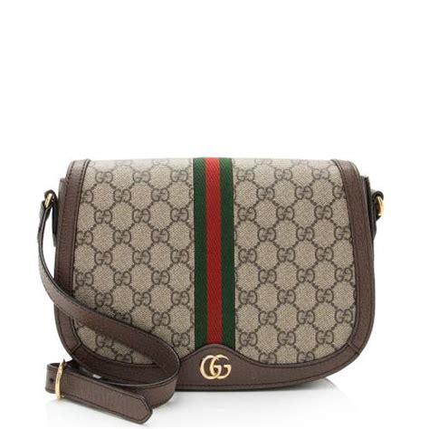 Gucci Gg Supreme Ophidia Flap Messenger