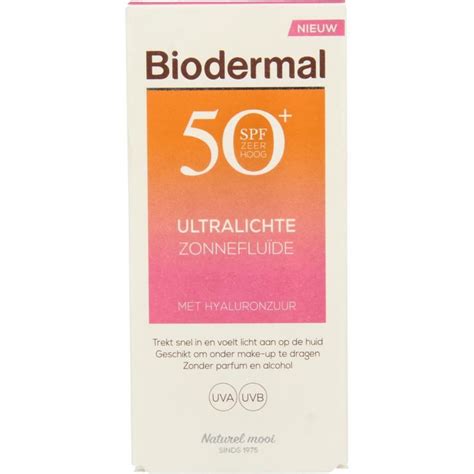 Biodermal Ultralichte Zonnefluide Spf Milliliter Nu