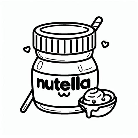 Desenhos De Nutella Para Colorir Pintar E Imprimir ColorirOnline