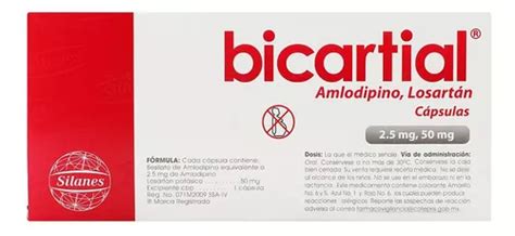 Bicartial 2 5 Mg 50 Mg Caja Con 30 Cápsulas Envío gratis