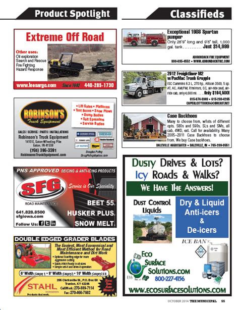 Classified Ads October 2014 The Municipal