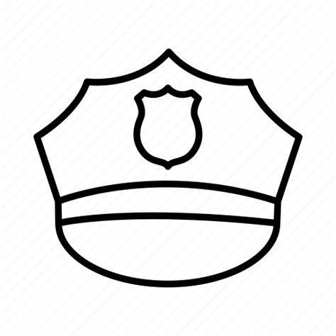 Policeman Hat Coloring Pages