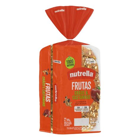 P O Frutas Gr Os Castanhas Nutrella Pacote G Mercado Oliveir O