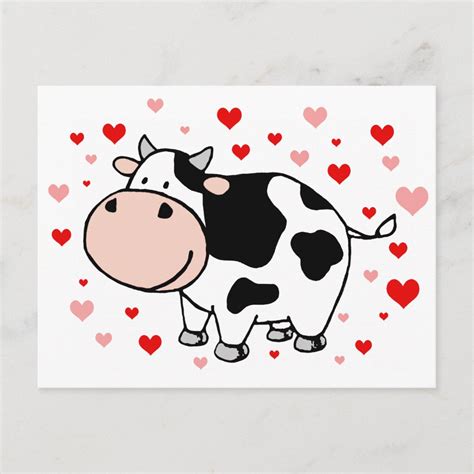 Cow Love Postcard | Zazzle