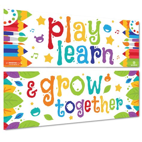 Buy Sproutbrite Classroom Decorations - Banner and for Teachers - Bulletin Board and Wall Decor ...