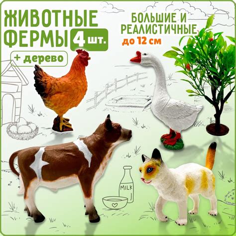 Игровой набор фигурок домашних животных для малышей "Домашние животные ...