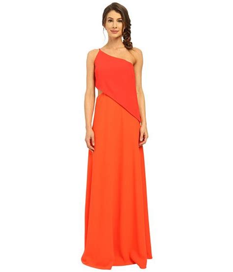 Jill Jill Stuart One Shoulder Popover Gown With Side Cutout