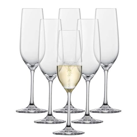 SCHOTT ZWIESEL Sektglas Viña 6er Set zeitlose Proseccogläser mit