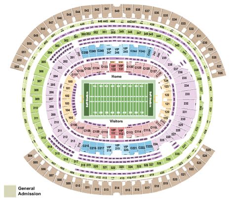 Sofi Stadium Seating Map