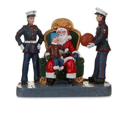 Holiday Time Walmart Toys For Tots Visit With Santa Figurine Christmas