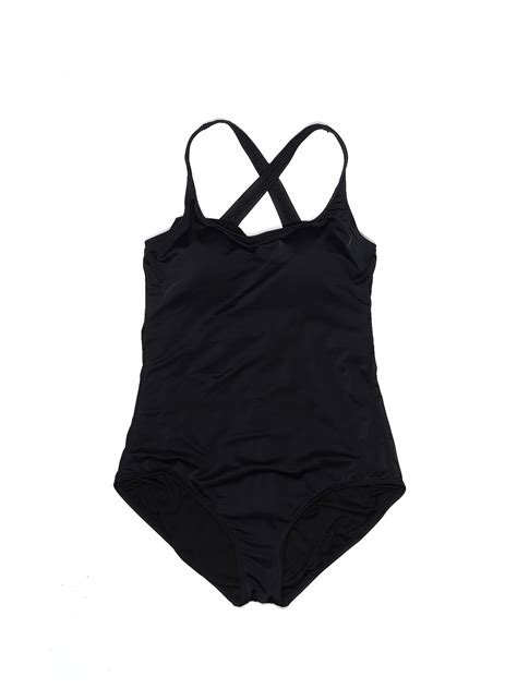 Swimsuits For All Solid Black One Piece Swimsuit Size 18 Plus 61 Off Thredup