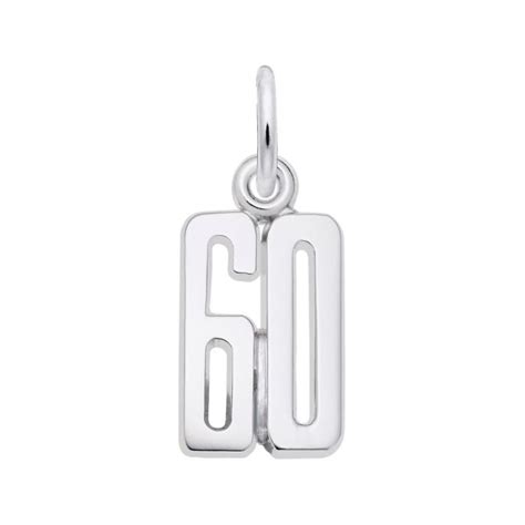 Sterling Silver Thats My Number 60 Charm Reeds Jewelers