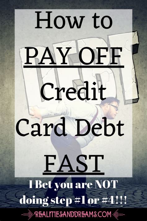 How To Pay Off Credit Card Debt Fast Easy Steps Realities And