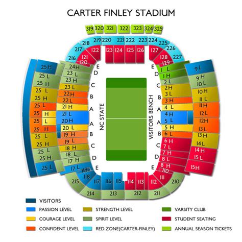 Carter Finley Stadium Seating Chart