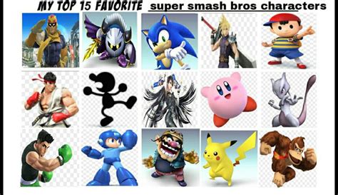 Top 15 Favorite Super Smash Bros Characters By Saiyanpikachu On Deviantart