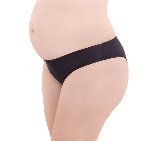 Calcinha Moda Intima Lingerie Gestante Tanga Microfibra Morisco Preto