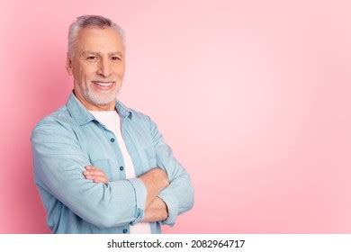 Profile Side Photo Mature Man Crossed Stock Photo 2082964717 Shutterstock