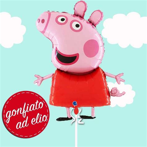 Palloncino Di Peppa Pig Gonfiato Ad Elio